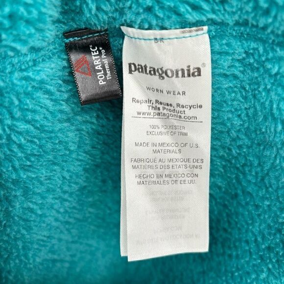 Patagonia‎ Women’s Re-Tool Snap-T Fleece Pullover Jacket Teal Medium - Picture 7 of 7